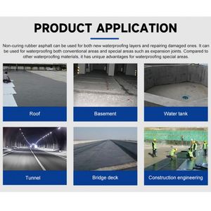 Non Cured Non Solidfy Rubber Asphalt <b>Waterproof</b> Coating <b>Spraying</b> Buildings Non Curing Rubber Asphalt <b>Waterproof</b> Coating - Product Image 2