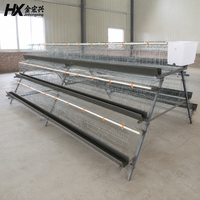 Nouvelle cage automatique de type A pour poules pondeuses avec acier galvanisé à chaud antirouille et plastique pour usage commercial en élevage