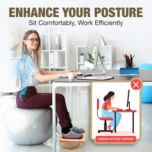Planche inclinée en bois de pin robuste, accessoire antidérapant de bureau à domicile et de <span class=keywords><strong>yoga</strong></span>, assemblage facile pour une <span class=keywords><strong>posture</strong></span> améliorée - Product Image 6