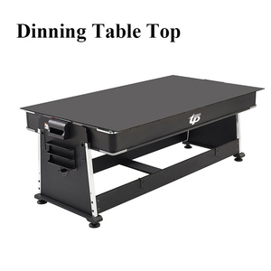 Table de jeu multifonction 4-en-1 de <span class=keywords><strong>7</strong></span> <span class=keywords><strong>pieds</strong></span>, avec <span class=keywords><strong>billard</strong></span> rotatif, hockey sur air, tennis de table et plateau de salle à manger, TM-2139 - Offre Spéciale - Product Image 2