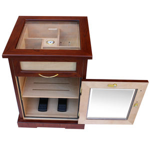 Humidors à vendre utilisé personnalisé avec <span class=keywords><strong>vitrine</strong></span> en verre sur le dessus <span class=keywords><strong>vitrine</strong></span> présentoir à cigares armoire en bois - Product Image 2