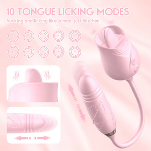 Vibrador con Forma de Dildo, 10 Frecuencias, Recargable por USB e Impermeable IPX6, para Estimulación del Punto G, Clítoris y Pezones, Uso Femenino - Product Image 4