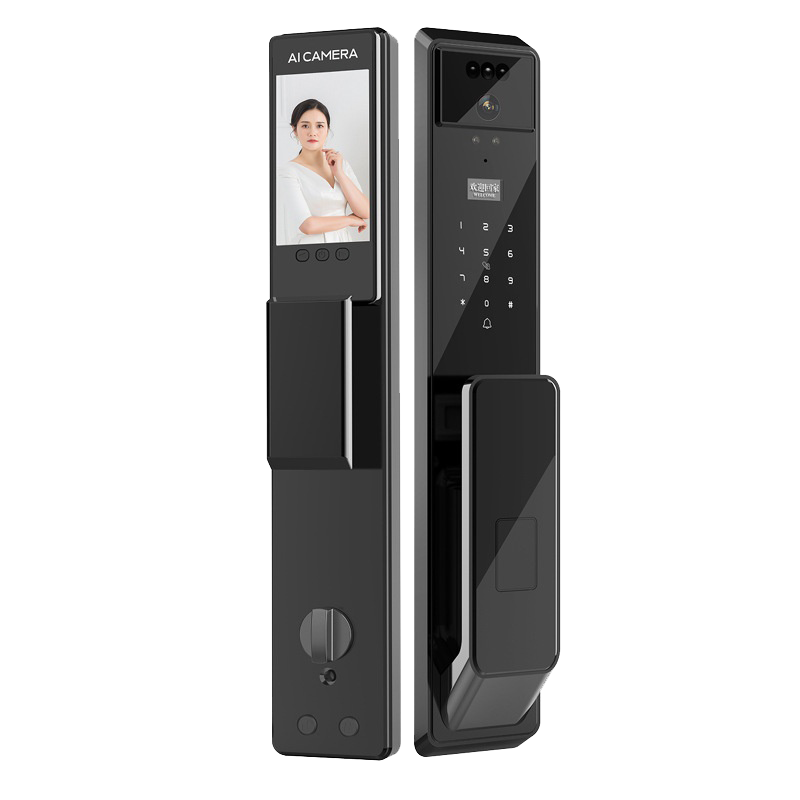 2025 AI Smartier 3D Face Digital Smart Lock 6068 Cylinder Visual ...
