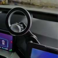 Support de téléphone pour voiture, support magnétique pour téléphone avec rotation à 360 degrés, GPS, pour Tesla, Byd, véhicule à énergie nouvelle, affichage sur écran
