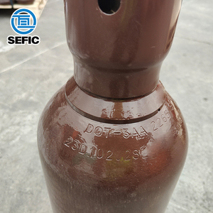 Cilindro de Gás de Aço Sem Costura Vazio DOT3AA 55CF 10.8L 2265psi Para Solda de Argônio/Co2 e Nitrogênio - Product Image 4