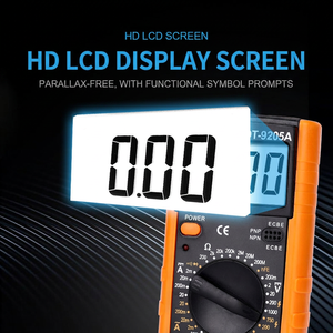 Multímetro Digital Dt9205a de 3 Dígitos, 1000V CC, 20A CA/CC, Medición de Corriente y Voltaje, Función Estándar - Product Image 5