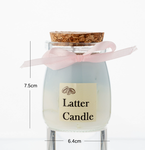 Candela Profumata Estetica con Logo Personalizzato, in Cera <span class=keywords><strong>di</strong></span> Gelatina e Soia, con Nastro Rosa, per Decorazione e Fragranza Domestica - Product Image 4