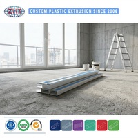 Profilé d'extrusion plastique personnalisé PVC/ABS/PP/PE pour rail de rideau de plafond et système de guidage à rouleaux