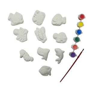 Elsas-figuras de <span class=keywords><strong>animales</strong></span> de <span class=keywords><strong>mar</strong></span> <span class=keywords><strong>para</strong></span> <span class=keywords><strong>colorear</strong></span>, yeso artesanal, Colores acrílicos, dibujo educativo, autopintura, juguetes <span class=keywords><strong>para</strong></span> niños - Product Image 3