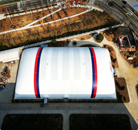 Dôme sportif géant extérieur à membrane gonflable, tissu triple couche personnalisé, imperméable toutes saisons ≥3000 mm, pour stade