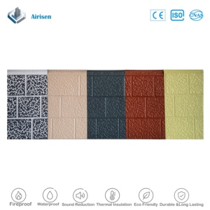 Panneaux sandwich isolants thermiquement pour murs extérieurs et toitures de maisons, en polyuréthane PU, <span class=keywords><strong>prix</strong></span> usine - Product Image 2