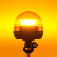 Micro balise flexible à montage bas, 39 LED super lumineuses, ECE R65 R10, clignotements simples/doubles, IP66, 12/24V, lumière d'avertissement ambre pour véhicule