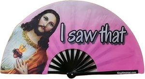 Éventail en bambou de haute qualité, personnalisé, pour fête, cadeau, 13 pouces, grand éventail à main - Product Image 5