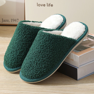 Pantuflas Unisex Ligeras Antideslizantes de Piel Sintética Suave para Interiores, Invierno, Venta Directa de Fábrica, Térmicas, Punta Cerrada, Acolchadas para Otoño - Product Image 2