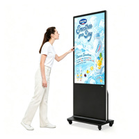 Écran tactile LCD, lecteur vidéo réseau HD, signalisation numérique et affichages, écran publicitaire LCD de 43, 50, 55, 65 pouces