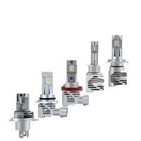 Nouveaux phares LED de voiture transfrontaliers, intégrés, faisceau haut/bas, ampoules laser avant 6500K 30W 12V, ajustement universel, sécurité
