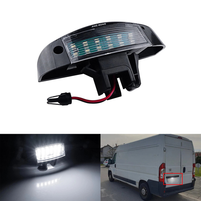 1303499808 9645268380 White Canbus Licence Number Plate Light Lamp Car Led Number License Plate Light for Fiat Ducato 1999-2006