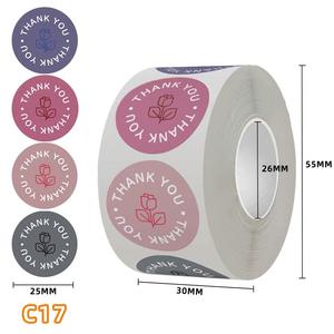 2.5cm rond 500 pièces par rouleau autocollants <span class=keywords><strong>repositionnables</strong></span> enlèvement sans dommage - Product Image 6