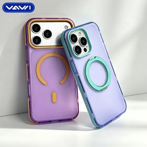 VAWI B510 2026 <span class=keywords><strong>Coque</strong></span> de téléphone antichoc de luxe au design populaire et coloré avec anneau métallique pour recharge sans fil à 360° pour <span class=keywords><strong>iPhone</strong></span> 18 Pro Max - Product Image 4
