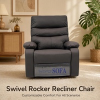 Fauteuil inclinable manuel réglable, chaise longue individuelle pour home cinéma, canapé de sol inclinable pour salon et chambre à coucher