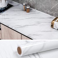 Papier peint en marbre 3D ORON, blanc, autocollant, imperméable, rouleaux de papier peint auto-adhésifs pour la décoration de la chambre