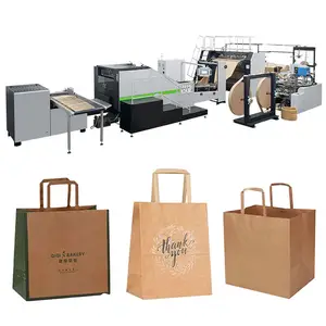 ROKIN BRAND posicionamento preciso Alvo Supermercado uso plana alça papel saco máquina totalmente automático