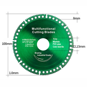 Lame de scie composite multifonctionnelle 100/110/125 mm, lame de scie pour carrelage céramique, disque de coupe pour tuyaux en PVC pour meuleuse d'angle - Product Image 5