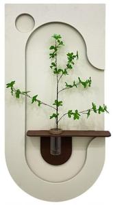 Arte Mural Moderno Luminoso Texturizado en 3D con Soporte para Florero, Decoración de Pared Iluminada de Lujo con Luz LED - Product Image 6