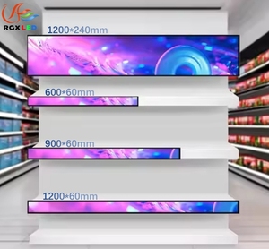 Pantalla LED Digital para Borde de Estante RGX P1.875 a Todo Color, Venta Directa de Fábrica, Ideal para Publicidad en Supermercados, Tiendas y Almacenes - Product Image 1