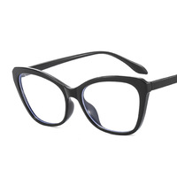 Nouvelles Lunettes Plates TR90 Tendance pour Femmes et Hommes, Anti-Lumière Bleue, Monture Complète, Style Rétro Œil de Chat, Verres Optiques