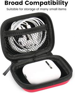 Estuche rígido de EVA para auriculares, estuche de viaje para auriculares, bolsa pequeña con cremallera para audífonos - Product Image 3