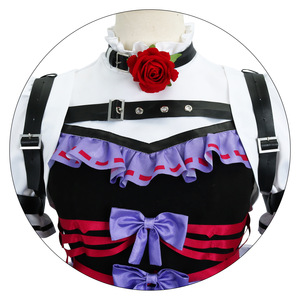 Conjunto de Disfraz de Cosplay de Juego de Héroes para Mujer para Halloween y <span class=keywords><strong>Carnaval</strong></span>, Incluye Vestido de Fiesta y Peluca para Juego de Rol - Product Image 3