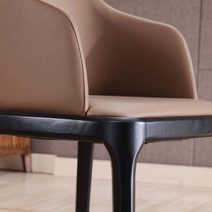 Silla de Comedor Moderna UPRS con Respaldo de Madera Maciza y Tapicería, con Reposabrazos, Apta para Hoteles, Restaurantes, Salones de Banquetes y Eventos - Product Image 6