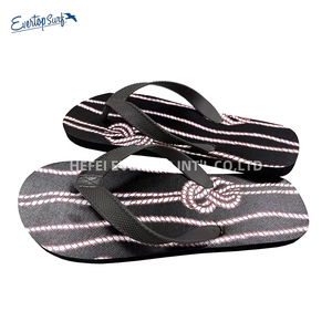 Tongs personnalisées en gros avec imprimé corde <span class=keywords><strong>nautique</strong></span>, sandales antidérapantes en EVA pour la plage, la maison et les loisirs - Product Image 6