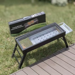 Parrilla de Carbón Portátil Plegable Grande para el Hogar con Diseño a Prueba de Viento <span class=keywords><strong>y</strong></span> sin Humo para Barbacoa al Aire Libre <span class=keywords><strong>y</strong></span> Asado de <span class=keywords><strong>Carne</strong></span> - Product Image 3