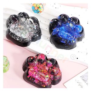 Ultra Soft 8PCS <b>Cat</b> Paw Mochi <b>Squishy</b> Ball Set Sensory Fidget Stress Relief Therapy Kawaii <b>Squishy</b> Toy Material for 5 to 7 Years - Product Image 2