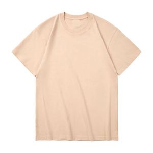 2025 calidad superior 220gsm 100% algodón de gran tamaño hombres camiseta en blanco tela gruesa camisetas - Product Image 6
