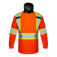 Uniforme de Construction respirant personnalisé chemise courte à manches longues Hi Vis réfléchissant sécurité routière t-shirt en maille de Polyester