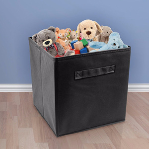 Mangos <span class=keywords><strong>de</strong></span> alta calidad <span class=keywords><strong>de</strong></span> tela no tejida ropa juguete organizador plegable <span class=keywords><strong>de</strong></span> almacenamiento plegable caja con tapa - Product Image 4