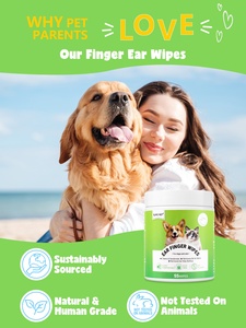 50 Uds., 55 Uds., 20 Uds., toallitas para dedos de orejas de naturaleza personalizada para perros, cuidado de gatos, limpieza de mascotas, toallitas para guantes de limpieza para perros - Product Image 4