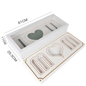 New design One box for two purposes transparent window mom & I love you flower box valentines mothers day box