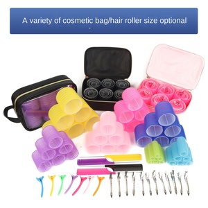 Style classique grand sac cosmétique poignée en plastique usage domestique rouleau à cheveux pour frange curling poux peigne artefact pour costume de curling - Product Image 2