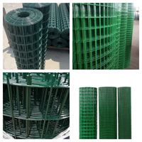 Malla de Alambre Soldada Galvanizada Recubierta de PVC en Rollo, Agujero Cuadrado de 1/2 pulg., 1 pulg., 2 pulg., Malla 2x2 pulg., Calibre 16, 14, 12, para Jaulas de Aves de Corral y Cercas Exteriores