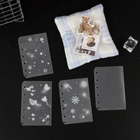 Zipless Cash Enveloppes M5 Poches de reliure Frost Pp Planner Inserts Protecteurs de feuilles pour 5 reliures à anneaux Organisateur Accessoires