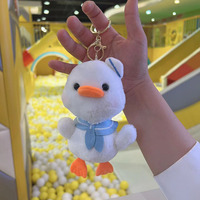 Meilleure vente TikTok : Porte-clés pendentif en peluche canard mignon pour sacs, cadeau pour fille, jouet en peluche