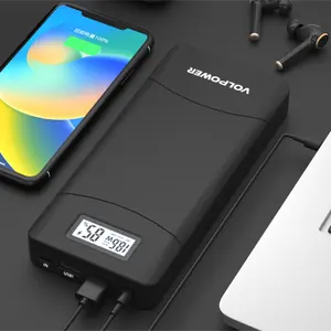 QC3.0 Power Bank portatile di grande capacità 20000mah DC Power Bank 12v 24v 15v 19v 20v 1A 2A 3A 4A 5A adattatore universale P65