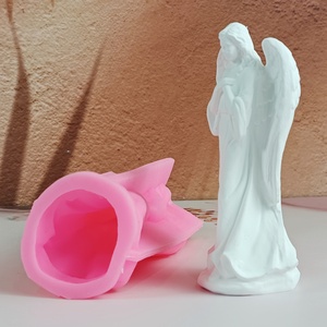 Moldes de fundición de resina hechos a mano para adornos decorativos DIY estilo Ins molde de Ángel de silicona W0289 - Product Image 5