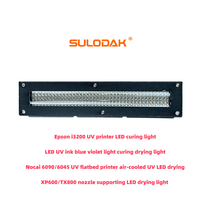 Lámpara de Curado UV LED Refrigerada por Aire de 180*20 MM y 450W para Impresoras UV con Cabezal de Impresión Epson I3200 XP600 TX800 Ricoh G5 G6