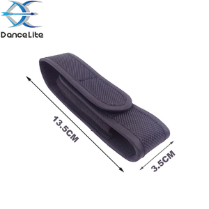 Đen Xách Tay Nylon Đèn Pin Bao Da Pouch Torch Vành Đai Ngoài Trời Lưu Trữ Trường Hợp (13.5Cm X 3.5Cm) Cho Mini Đèn Pin - Product Image 1