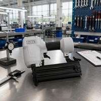 ST64 Pistol Paku Pneumatik Aluminium Tugas Berat untuk Pekerjaan Kayu, Pelapis, Pertukangan, dan Pembuatan Rangka
